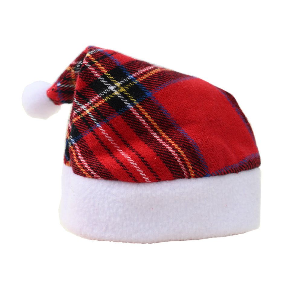 Multicolor Pet Christmas Hat Stripes