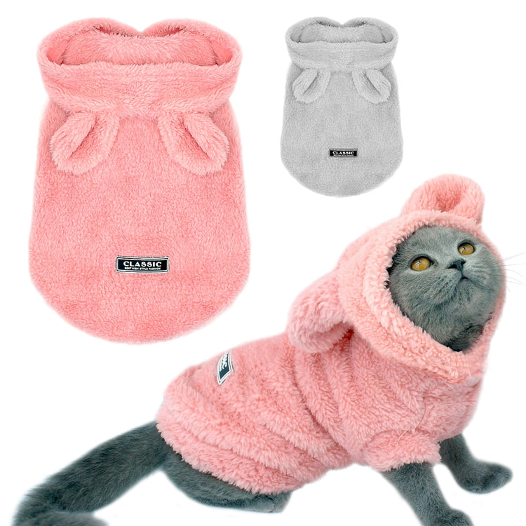 Warm Cat Clothes- Winter Pet Puppy Kitten Coat - For Small Medium Dogs Cats Chihuahua/ Yorkshire Clothing Costume Pink S-2XL