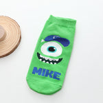 Women Socks -Funny Novelty Comfortable  Full Cotton Short Socks - Cute Character designs