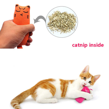 Rustle som catnip brinquedo gatos produtos para animais de estimação bonito gato brinquedos para gatinho dentes moagem gato pelúcia polegar travesseiro acessórios para animais de estimação 