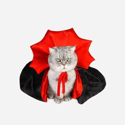 Cute Halloween Pet Costumes - Vampire Cloak For Small Dog Cat Kitten Puppy- Kawaii Pet Clothes Cat Accessories