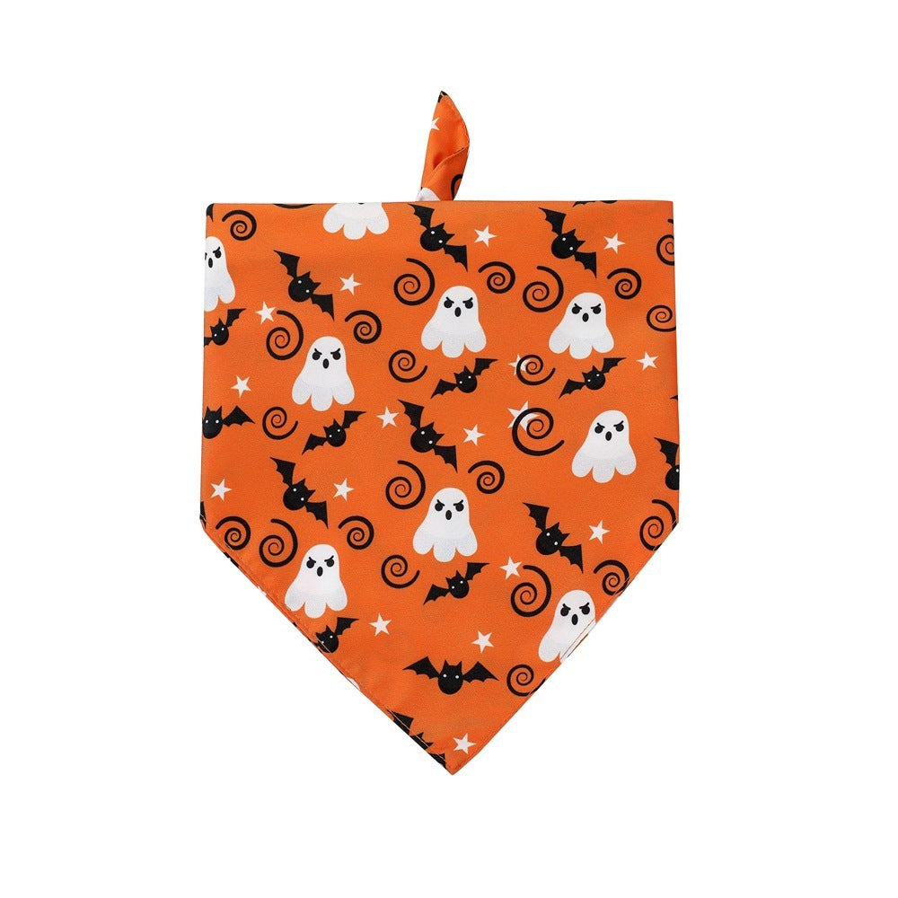 Halloween Style  Decorative Triangle Bib for Dogs and Cats -Spooky Design for Halloween- Celebrations Great Pet Accessories