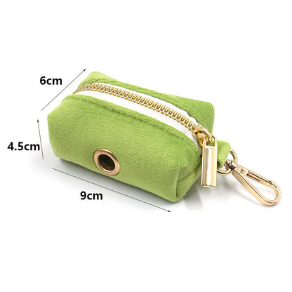 Soft Velvet Pet Waste Poop Bag Dispenser