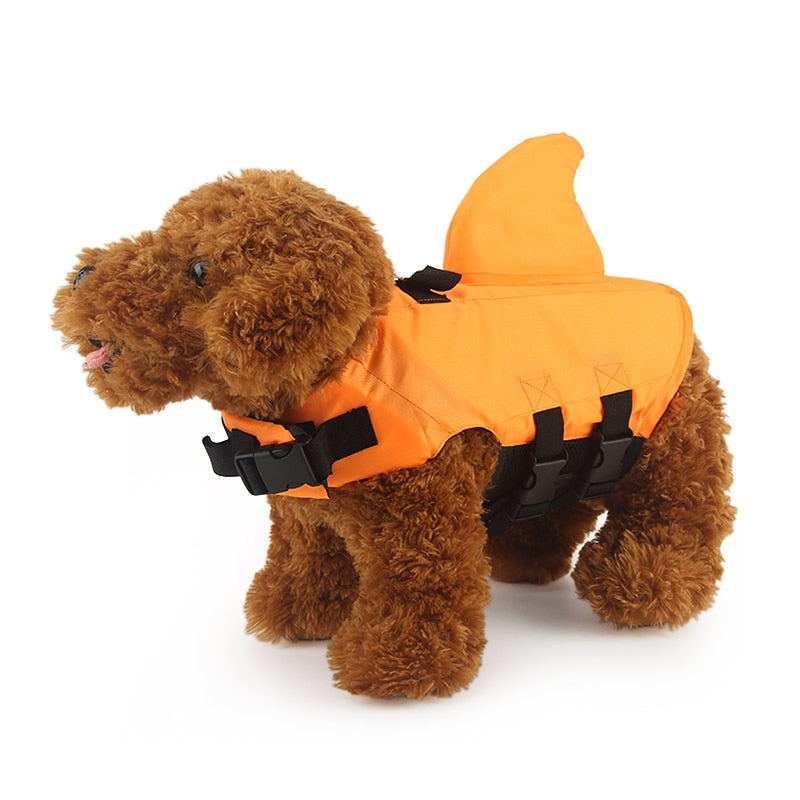 Dog Life Vest Summer Shark Pet Life Jacket Dog Clothes Dogs Swimwear Pets Swimming Suit