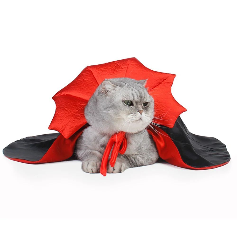 Cute Halloween Pet Costumes - Vampire Cloak For Small Dog Cat Kitten Puppy- Kawaii Pet Clothes Cat Accessories