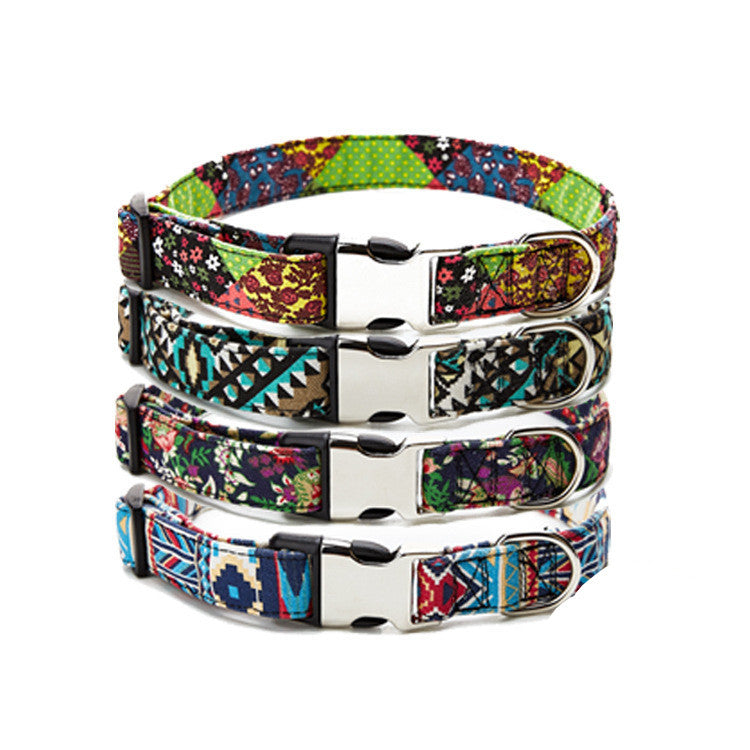 Ethnic dog collar design