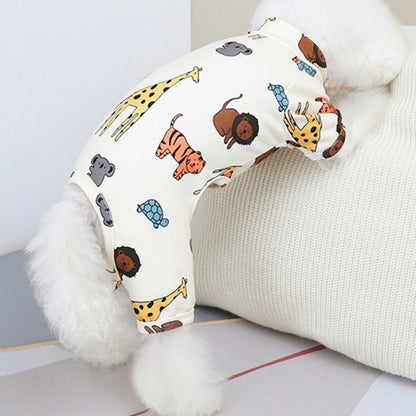 Dog Cartoon Print Pyjama Onesie