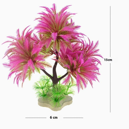 Fish Tank Landscape Artificial Water Grass- Tree Landscape Simulation -Aquarium Decorative Plastic Plant