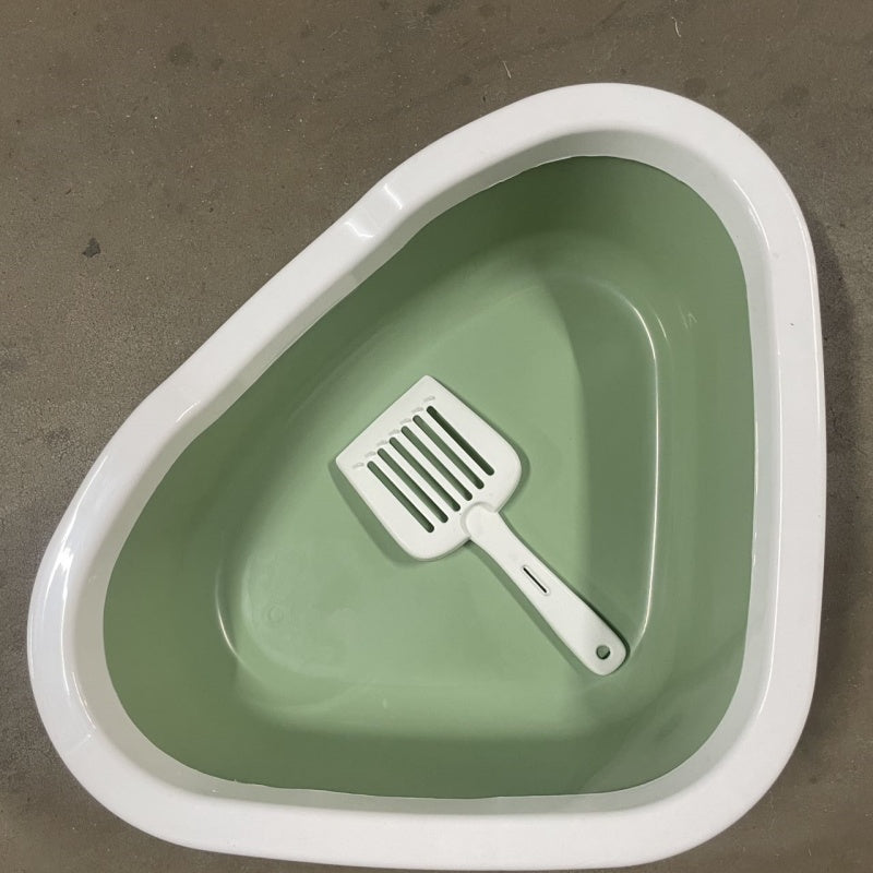 Cat Litter Box With Shovel-no mess-semi enclosed