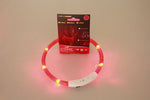 Pet Flashing Collar- USB Rechargeable -Glowing Necklace- Safety Collar Light Up Collars for Night Walking.