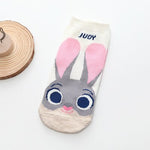 Women Socks -Funny Novelty Comfortable  Full Cotton Short Socks - Cute Character designs