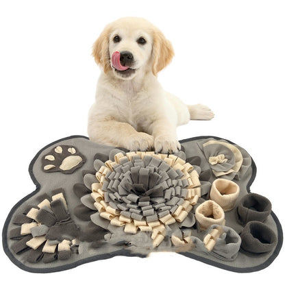 Pet dog sniffing toy mat -cat and dog sniffing mat- washable fun food hiding puzzle sniffing mat