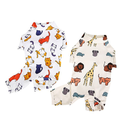 Dog Cartoon Print Pyjama Onesie