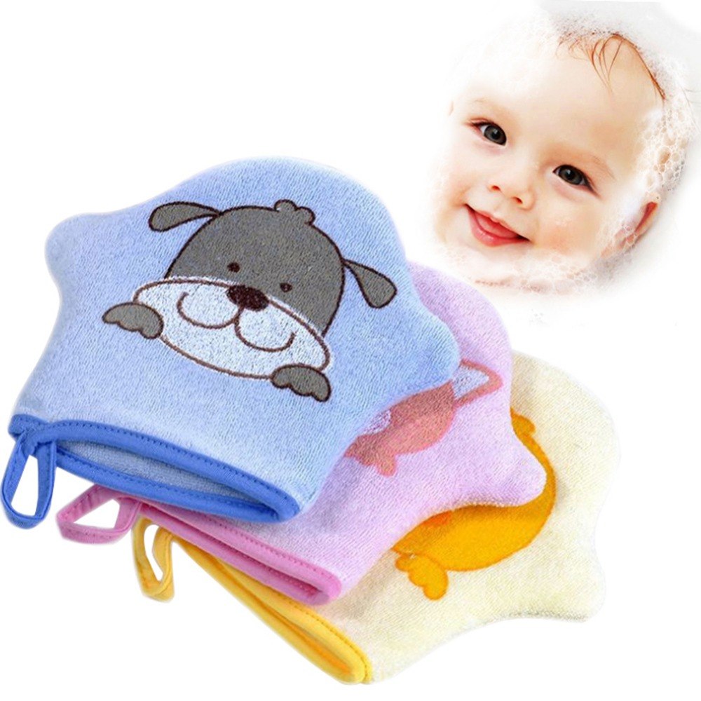 Cartoon Super Soft Cotton Baby Bath Shower Brush-Cute Animal Modeling Sponge for Baby -Children