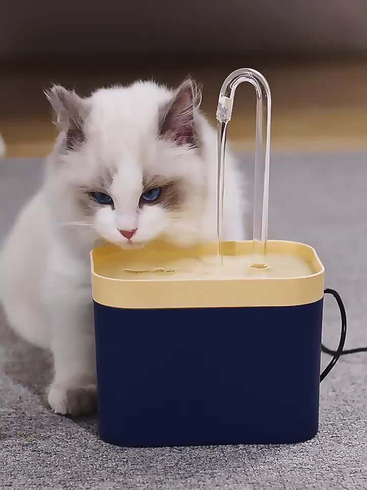 Cat Water Fountain Auto Filter USB Electric Mute Cat Drinker Bowl 1.5L Recirculate Filtring Drinker for Cats