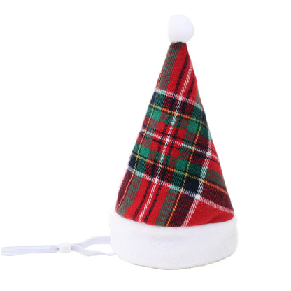 Multicolor Pet Christmas Hat Stripes