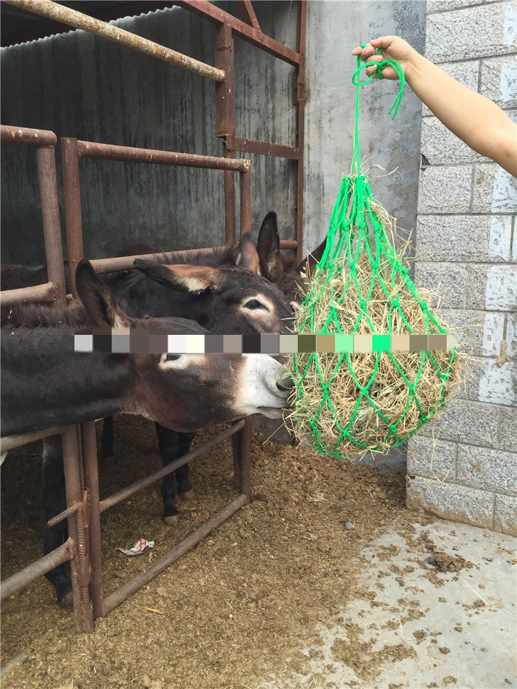 Bolso de forragem alimentação cavalo saco palheiro saco grama net bolso saco de alimentação cavalo