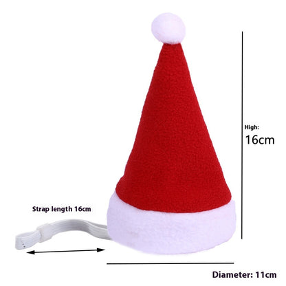 Multicolor Pet Christmas Hat Stripes