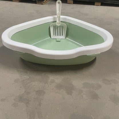 Cat Litter Box With Shovel-no mess-semi enclosed