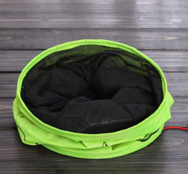 Expandable and Foldable Cat Tent Tunnel with toy. Light-weight material.