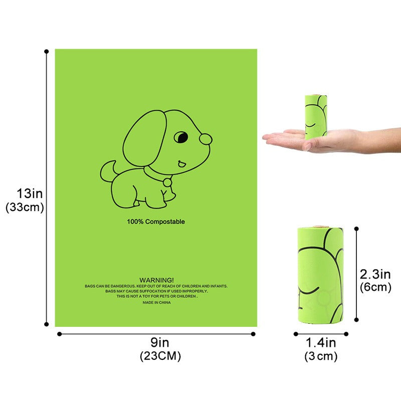 Pet Waste Bags Biodegradable Single Roll Poop Pickup Bags Dog Poop Bags Pet Poop Picker