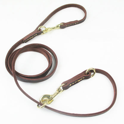 Double Copper Hook Multifunctional Dog Leash