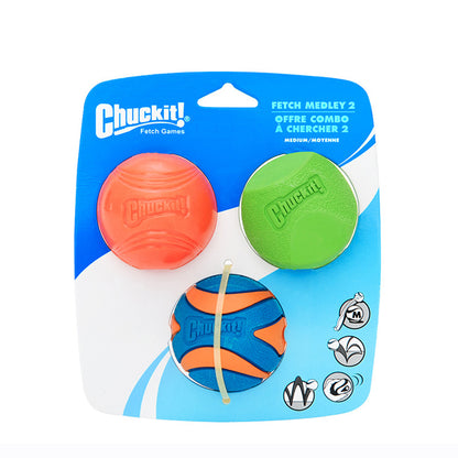 Chuckit -Bite Resistant - Combination ball for Dogs- Compatible with launcher