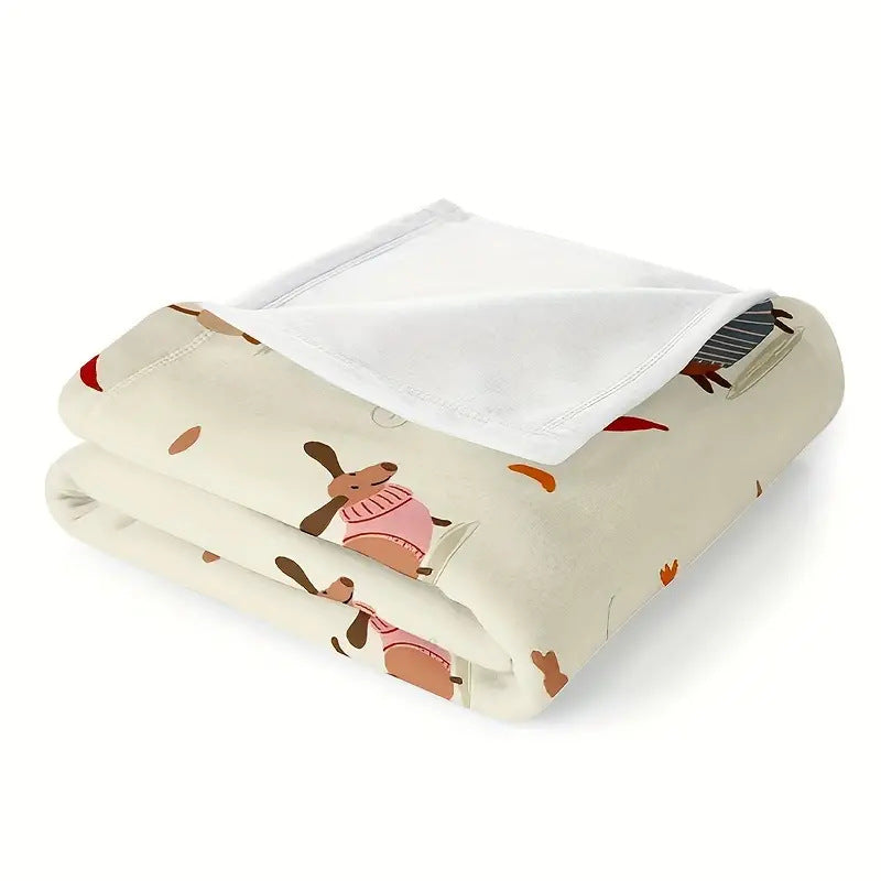 Dachshund Blanket Flannel  Cover Blanket
