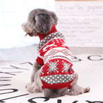 Christmas Print- Pet Dog Turtleneck Knitted Sweater