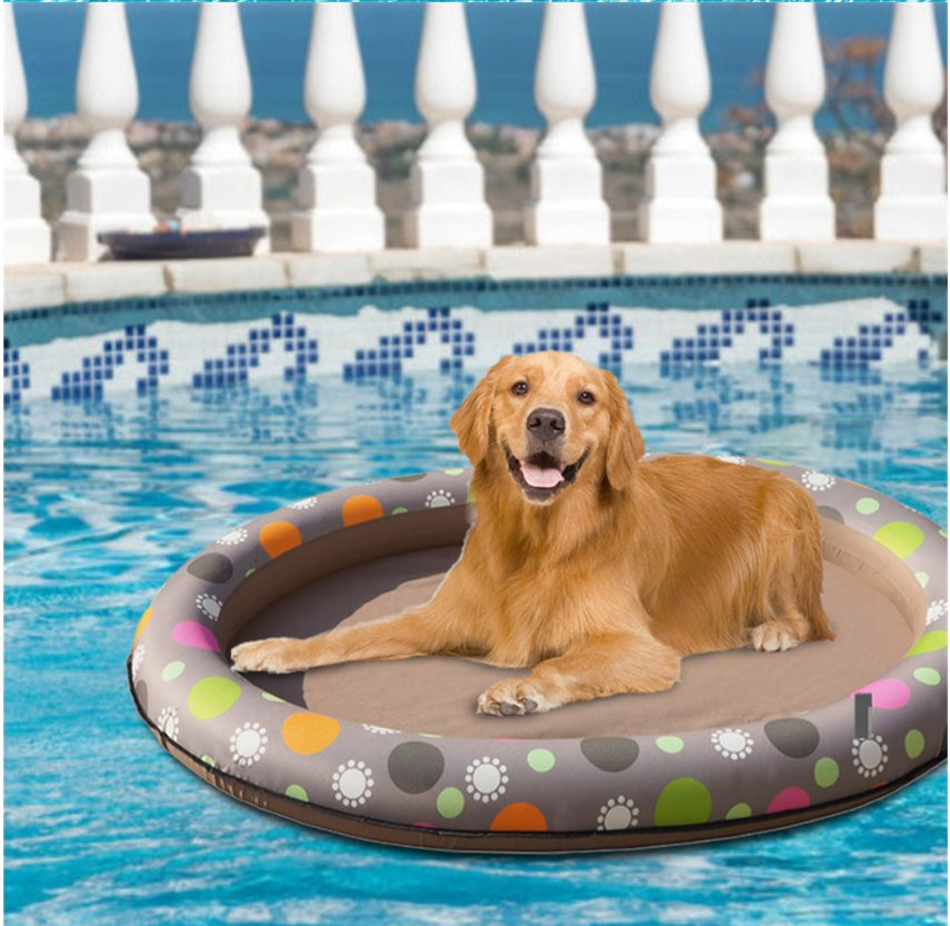 Dog Swimming Pool Inflatable floating Bed -Spring Summer- Swimming Ring.