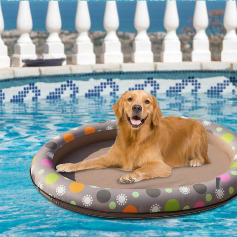 Dog Swimming Pool Inflatable floating Bed -Spring Summer Swimming Ring.