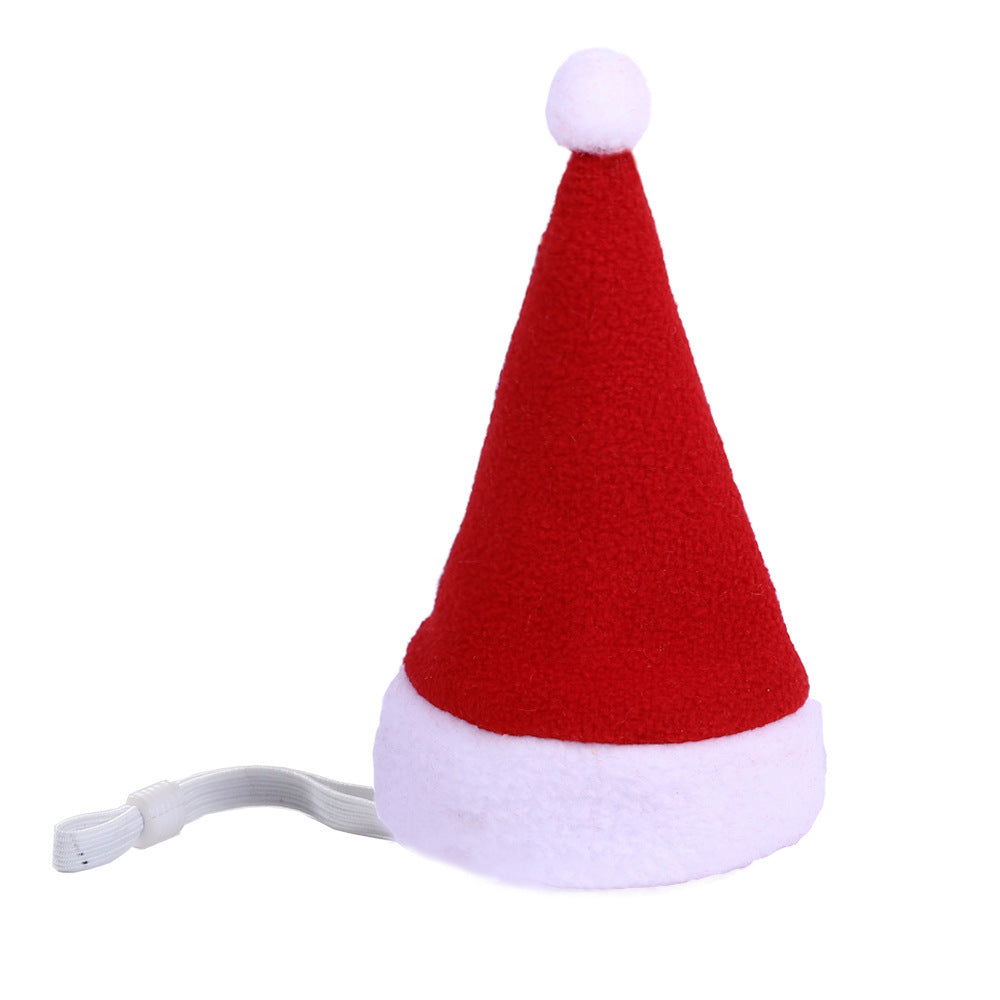 Multicolor Pet Christmas Hat Stripes