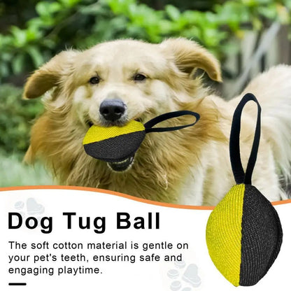 Linen Tug Toy With Pull Tab Durable Interactive Dog Training Tool For Prey Drive Retrieval Agility Development