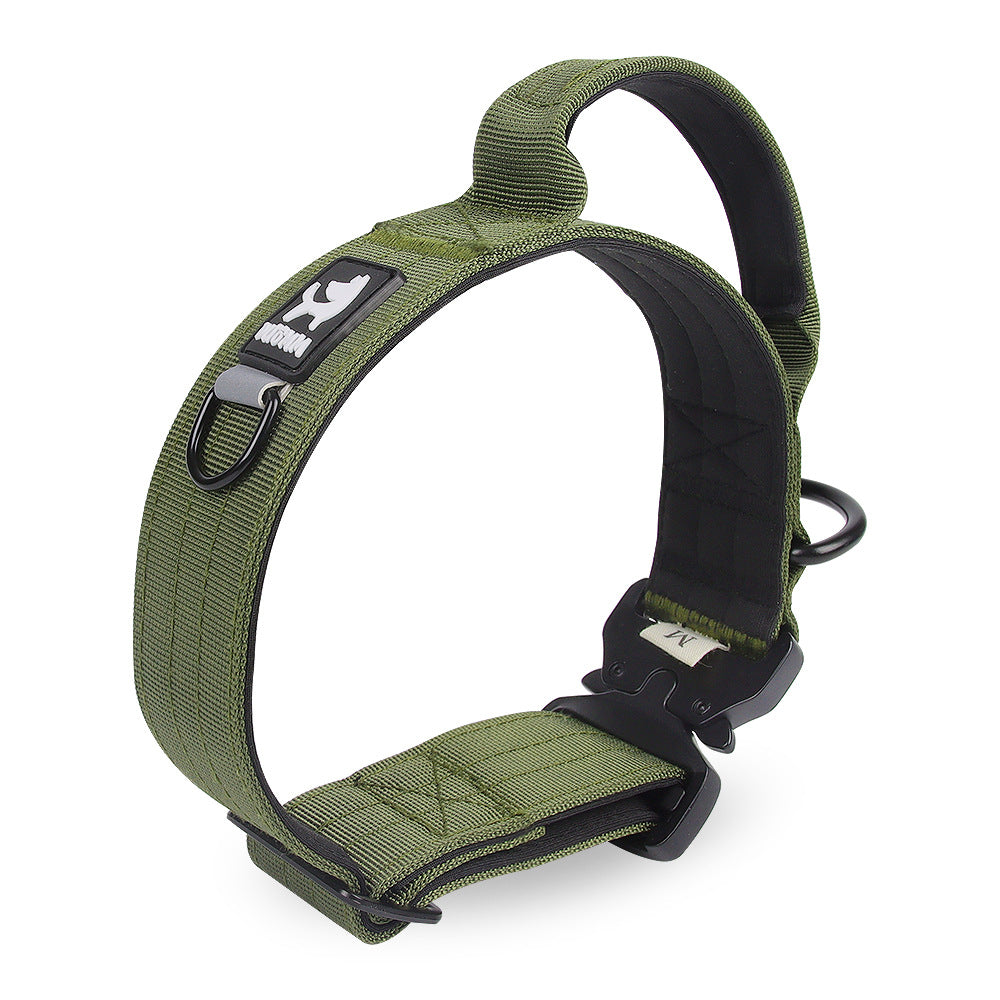 Duomm-Pet Collar Adjustable Medium Large Dog Training Tactical Collar