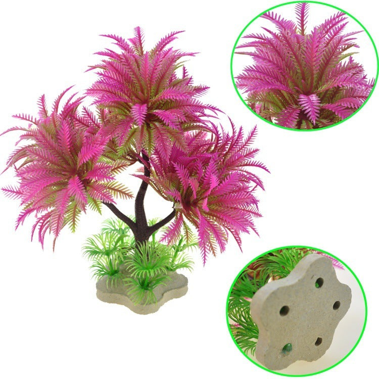 Fish Tank Landscape Artificial Water Grass- Tree Landscape Simulation -Aquarium Decorative Plastic Plant