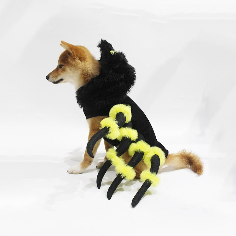 New pet cat spider transformation costume- cosplay dog Halloween funny dog costume- Dress up