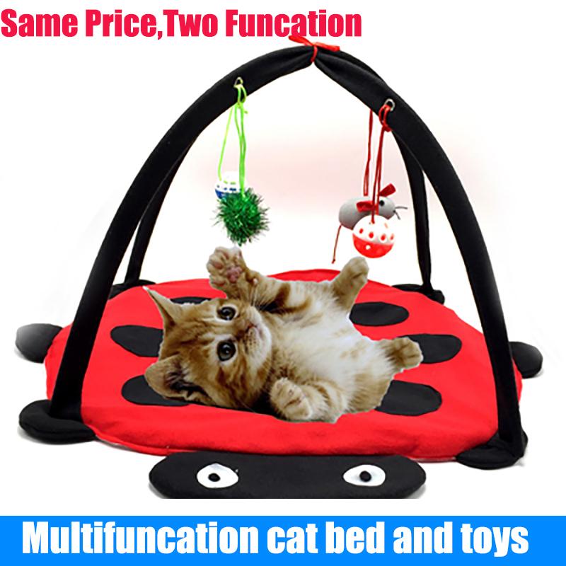 Pet Cat Bed Cat Play Tent Toys Mobile Activity Playing Bed