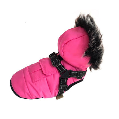 Thickened Winter Cotton Vest - Warm Fur Collar