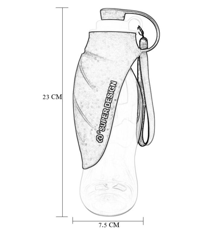 Pet Portable Drinking Cup For Dogs & Water Bottle. Portable outdoor bottle.