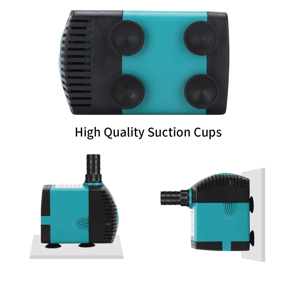 3W 6W 10W 15W 25W Ultra-Quiet Submersible Water Fountain Pump- Filter Fish Pond Aquarium Water Pump Tank Fountain 220V-240V