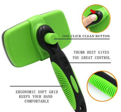 Pet Self Cleaning Slicker Brush- Detangling Pets Fur