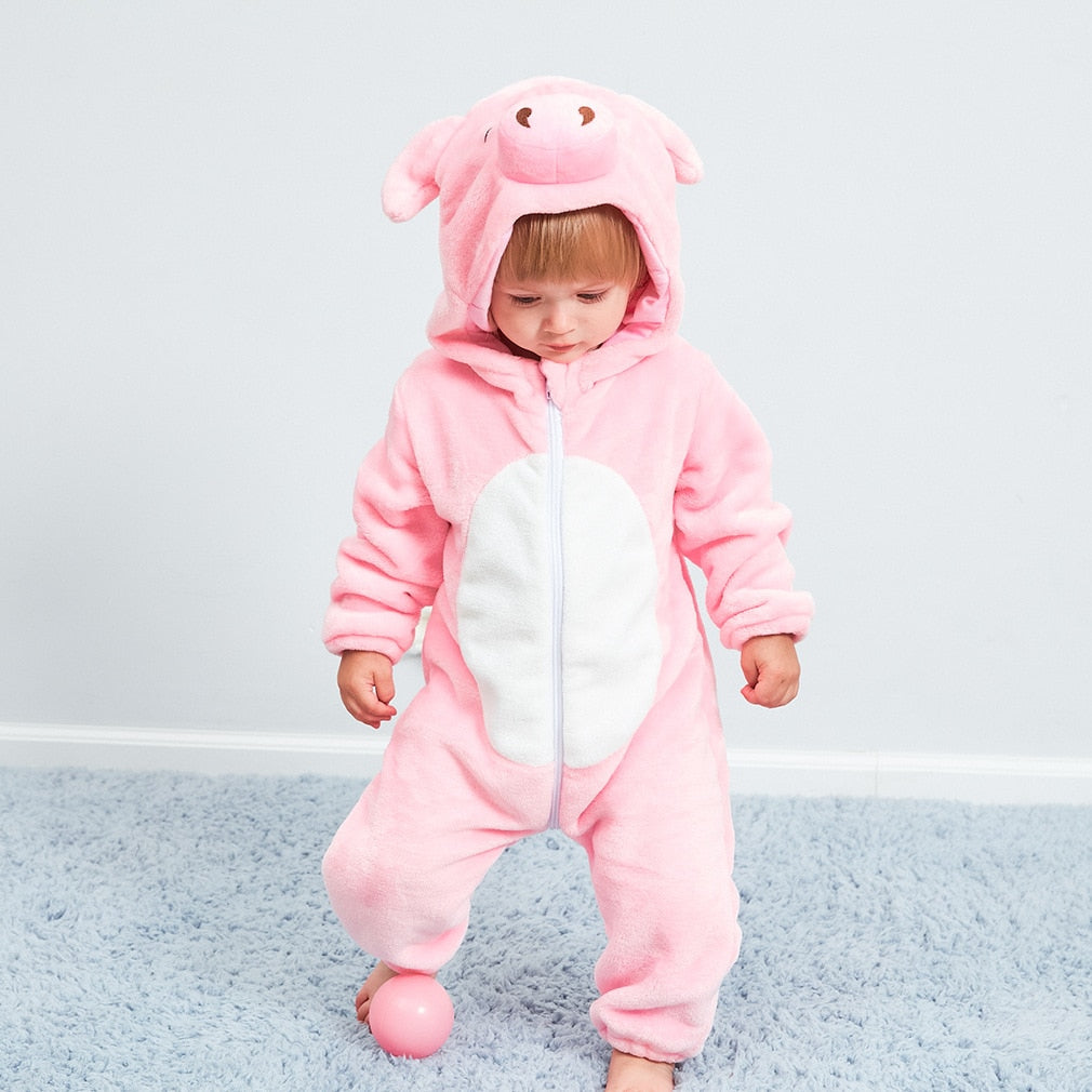 Macacão de bebê inverno kigurumi leão traje para meninas meninos da criança animal macacão infantil roupas pijamas crianças macacão ropa bebes