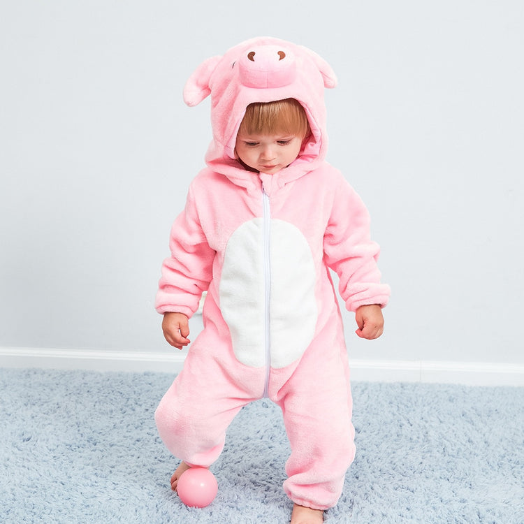 Baby Rompers Winter Kigurumi Lion Costume For Girls Boys Toddler Animal Jumpsuit Infant Clothes Pyjamas Kids Overalls ropa bebes