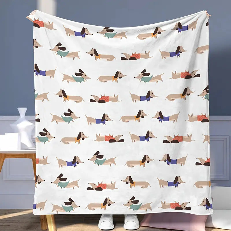 Dachshund Blanket Flannel  Cover Blanket