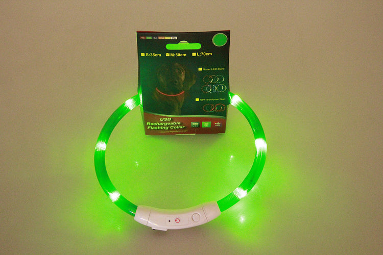 Reflective glowing Dog Collar