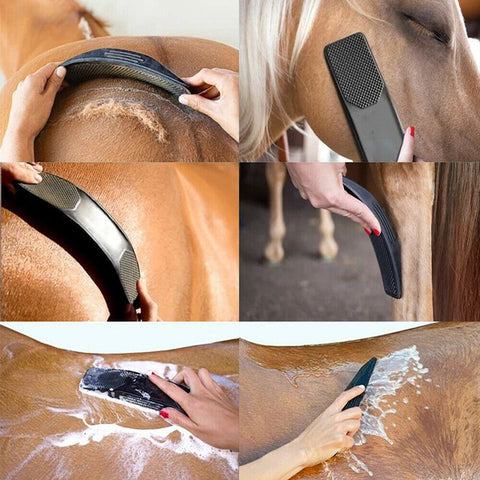 Horse Brush Bath Massage Brush Horse Beauty Brush Bath Massage Brush 6 In 1 Hair Removal Beauty Massage Scraping