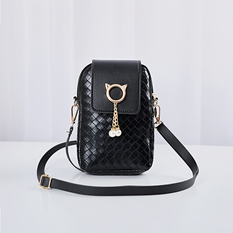 Bolsa feminina nicho mini bolsa para celular nova tendência feminina bolsa mensageiro de ombro 