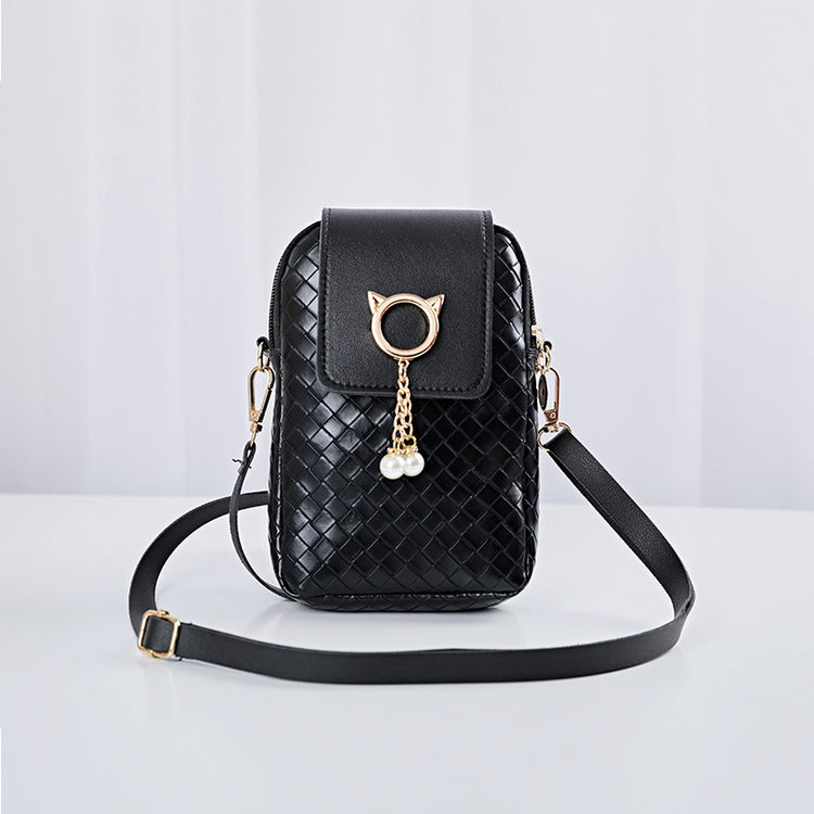 Bolsa feminina nicho mini bolsa para celular nova tendência feminina bolsa mensageiro de ombro 