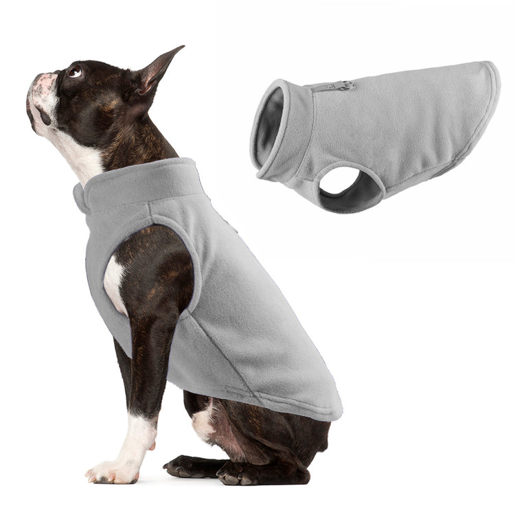 Pet Clothes-Thickened Solid Fleece- Pet Vest Dog Clothes- For small dogs- Winter wear.