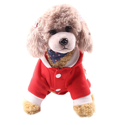 Christmas Pet dog clothes- Winter Comfortable soft Hoodied -Sweatshirts print Christmas pattern clothing